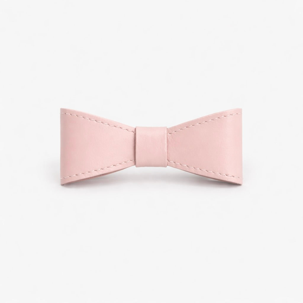 Шкіряний бантик на нашийник для собак  "Classy"