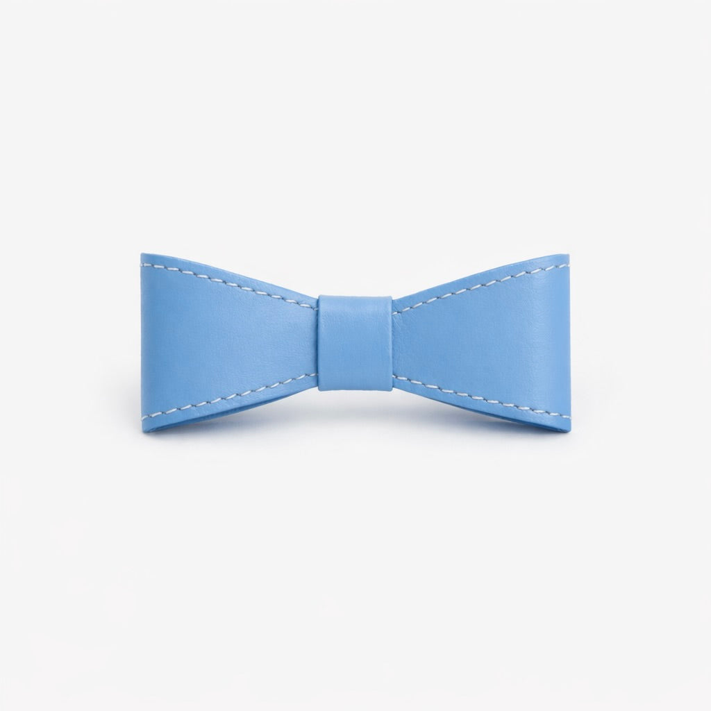 Шкіряний бантик на нашийник для собак  "Classy"