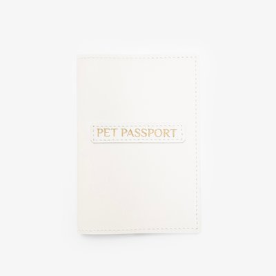 Обкладинка для ветеринарного паспорта міжнародного зразка, молочний INTPSP001MLK фото